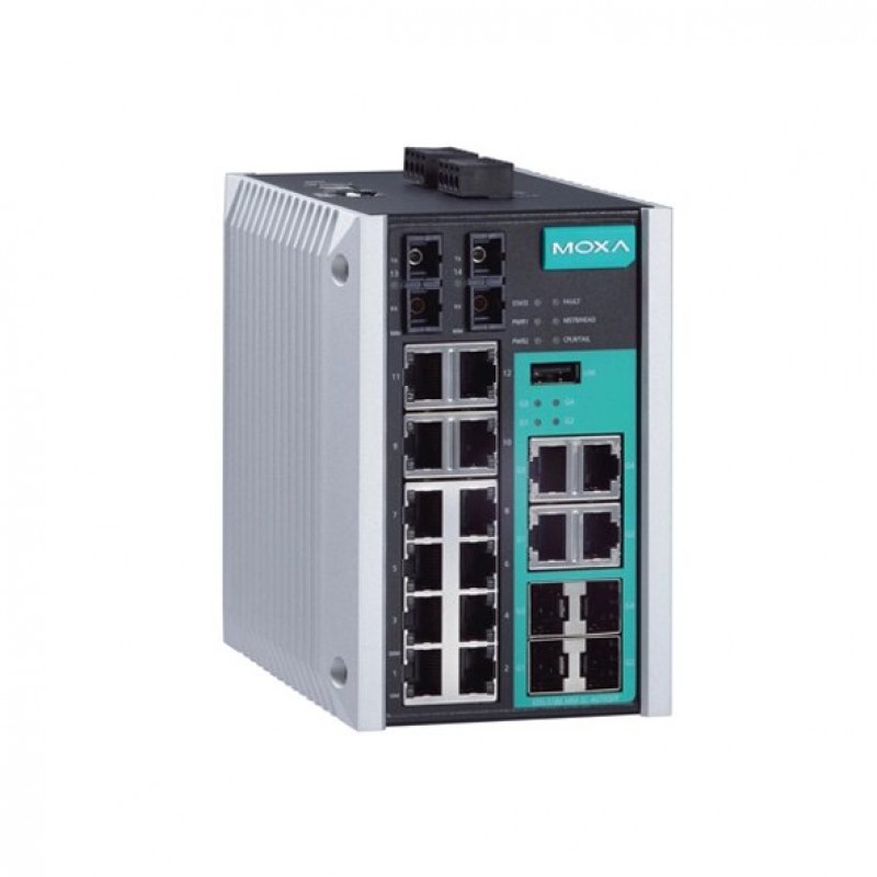 MOXA EDS-518E-SS-SC-4GTXSFP-T Managed Ethernet Switches